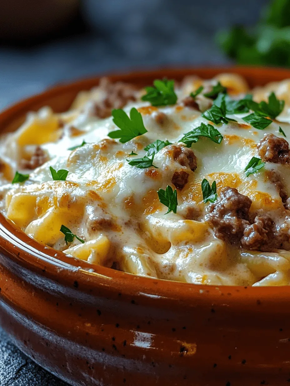 Welcome to the creamy and comforting world of Cheesy Beef Alfredo with Linguine. This dish is a delightful fusion of flavors that marries the richness of tender beef and luscious cheese with the delightful texture of al dente pasta. Cheesy Beef Alfredo is not just a meal; it’s an experience that warms the heart and fills the belly. Whether you are preparing a family dinner, entertaining guests, or simply treating yourself to a comforting meal, this dish promises to satisfy all your cravings. In this article, we will delve into the ingredients, preparation methods, and delightful nuances that make Cheesy Beef Alfredo a must-try for pasta lovers and busy home cooks alike.