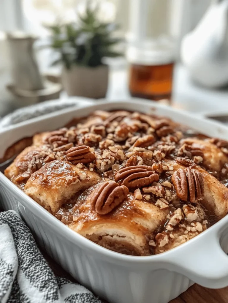 If you’re looking for a delightful breakfast option that combines convenience with indulgence, the Overnight Sticky Pecan Roll Casserole is the answer. This recipe takes the classic sticky pecan rolls we all know and love and transforms them into a hearty casserole that can be prepared the night before. Imagine waking up to the warm, inviting aroma of freshly baked cinnamon rolls infused with the rich, nutty flavor of pecans — a perfect start to your day that requires minimal effort!