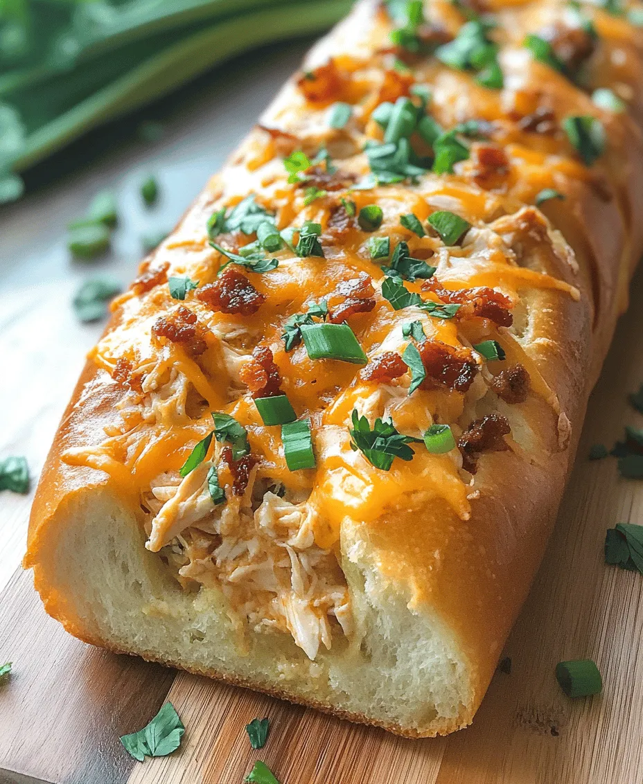 Are you looking for a meal that marries comfort with creativity? Look no further than Chicken Bacon Ranch Stuffed Bread. This delectable dish is not just a feast for the eyes; it’s an explosion of flavors that combines tender chicken, crispy bacon, and zesty ranch dressing all nestled inside a loaf of warm, crusty bread. Perfect for a family dinner, game day gathering, or a casual snack, this stuffed bread is sure to be a hit at your table.