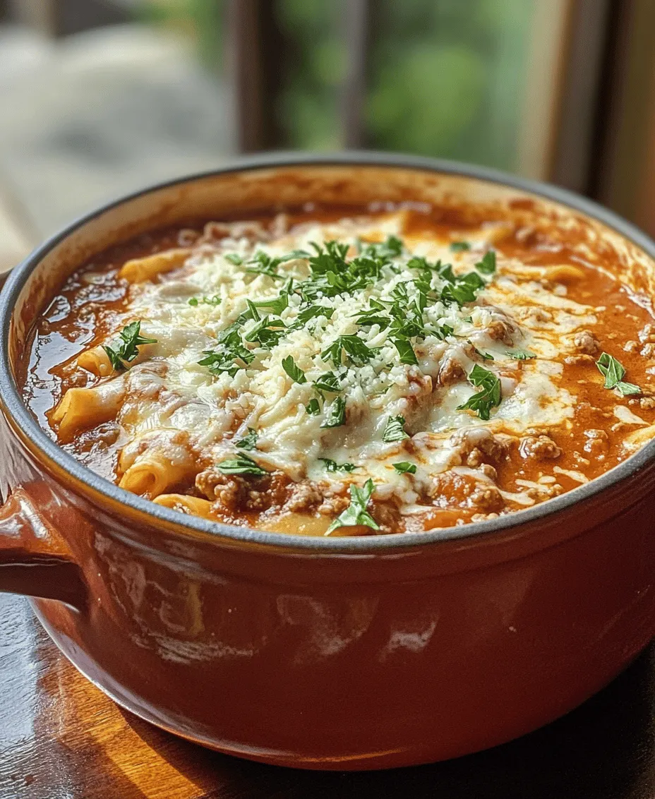 To create the perfect Hearty Lasagna Soup, it's essential to understand the role each ingredient plays in contributing to the dish's overall flavor and texture. Below, we’ll break down the key components that make this soup a standout.