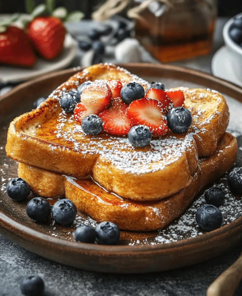 There’s something undeniably comforting about a plate of French toast. This beloved breakfast dish has long been a staple in homes and diners alike, celebrated for its delightful combination of textures and flavors. With its warm, golden-brown exterior and soft, custardy interior, French toast is not just a meal; it’s an experience that evokes nostalgia and joy. Today, we’re elevating this classic dish with a twist: Heavenly Vanilla Cinnamon French Toast.