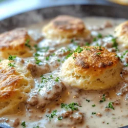 There's a certain warmth that envelops you when you think of home-cooked meals, and few dishes embody that sentiment quite like Country-Style Sausage Gravy Skillet. This comforting dish is a staple in many households, particularly in the Southern United States, where hearty flavors and simple ingredients reign supreme. The dish brings together the rich, savory essence of sausage with a creamy gravy, served over fluffy biscuits or alongside crispy potatoes, making it a beloved choice for breakfast or brunch.