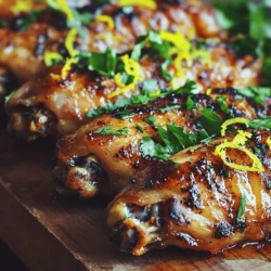 If you're looking to elevate your chicken wing game, Zesty Lemon Pepper Wings with Honey Glaze are the perfect dish to impress your guests. This mouthwatering recipe beautifully melds the tangy brightness of lemon with a subtle kick of pepper, complemented by a luscious honey glaze that adds a touch of sweetness. The combination of zesty flavors and sweet undertones creates a tantalizing experience that’s hard to resist.