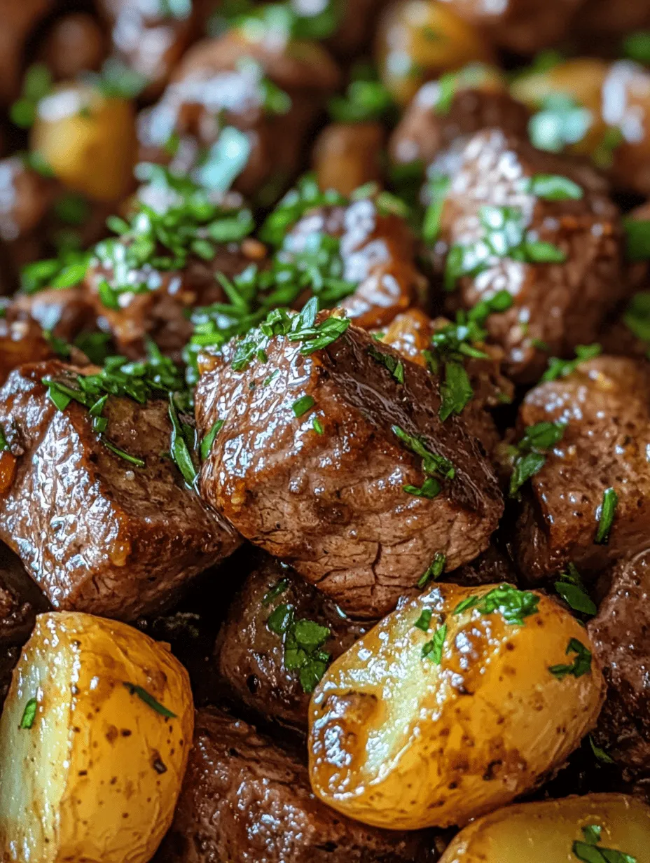 Before diving into the preparation, it’s essential to understand the key ingredients that bring this dish to life. Each component plays a significant role in delivering the rich flavors and delightful textures that make Garlic Butter Steak Bites and Potatoes so irresistible.