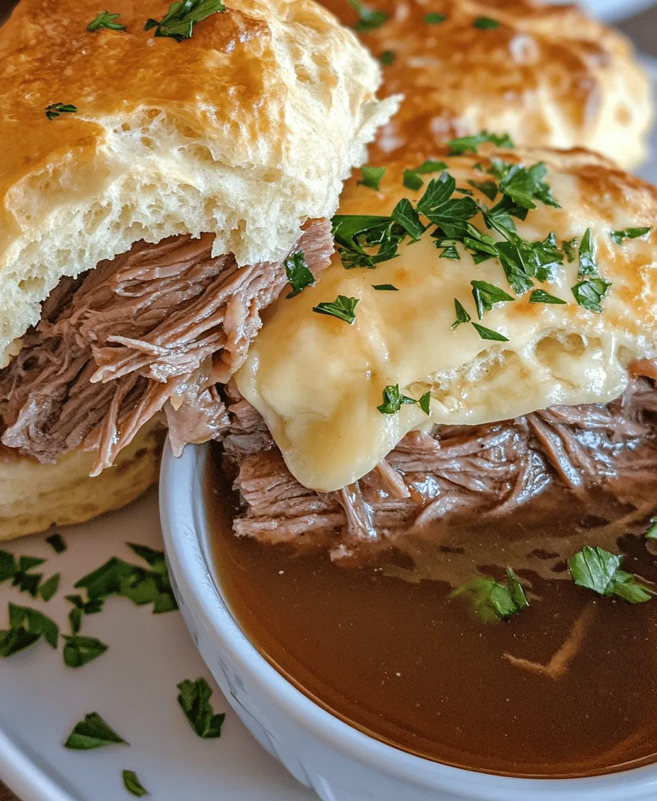 If you're on the hunt for a dish that combines comfort, flavor, and a bit of culinary flair, look no further than French Dip Biscuits. This delightful creation marries the classic French dip sandwich—known for its tender roast beef and savory dipping sauce—with the flaky, buttery texture of homemade biscuits. The result is a dish that is not only irresistibly tasty but also versatile enough to serve at casual gatherings, cozy family dinners, or even as a satisfying snack during your next movie night.