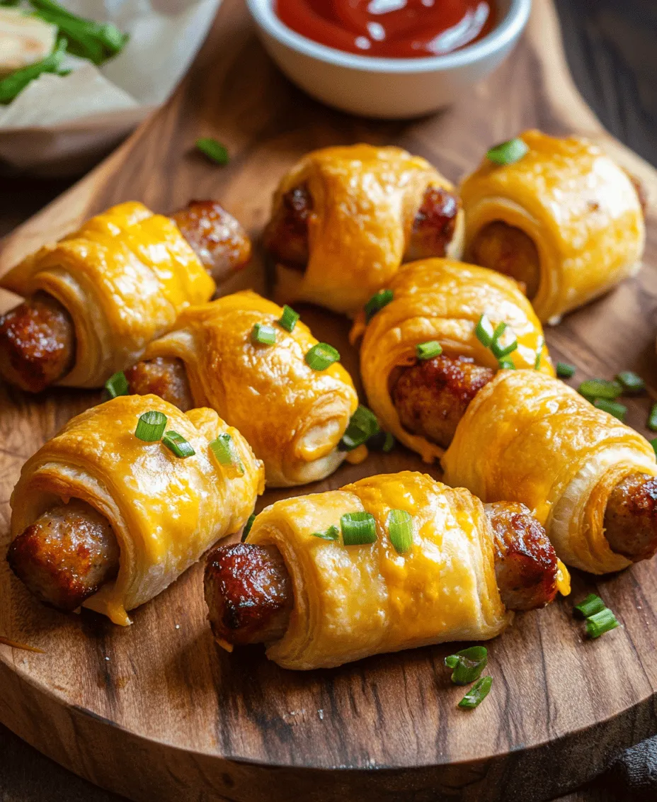 When it comes to breakfast, we all crave something that is not only delicious but also quick and easy to prepare. Enter the Breakfast Pigs in a Blanket Extravaganza: a fun, savory dish that is sure to elevate your morning routine. This delightful recipe takes the classic pigs in a blanket concept and gives it a breakfast twist, combining mini breakfast sausages, cheesy goodness, and the flaky, buttery texture of crescent roll dough. This dish is perfect for busy mornings, family brunches, or even a cozy weekend treat.