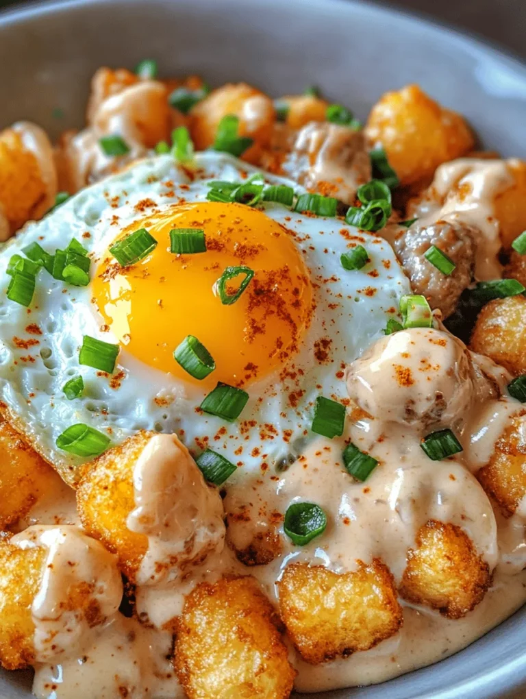 Imagine starting your day with a breakfast that is both comforting and hearty—a dish that combines crispy tater tots, savory sausage gravy, and perfectly cooked eggs. That’s the magic of the Tater Tot Breakfast Bowl with Sausage Gravy. This recipe is not just a meal; it's an experience that brings warmth and satisfaction to your morning routine.