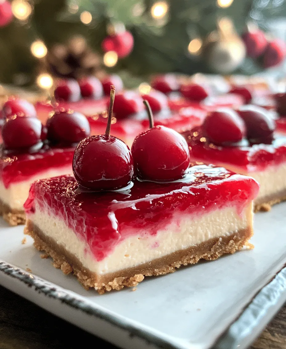 As the holiday season approaches, the air is filled with the delightful aroma of baking, laughter, and the spirit of togetherness. Christmas is a time for family gatherings, festive parties, and, of course, indulging in delicious treats. One dessert that perfectly captures this seasonal joy is the Christmas Cherry Cheesecake Bars. These delightful bars beautifully combine the rich, creamy texture of cheesecake with the sweet, tangy flavors of cherries, making them an irresistible addition to any holiday dessert table.