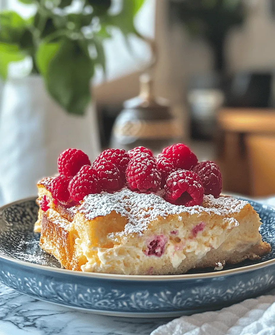 Breakfast casseroles are the epitome of convenience and comfort, combining multiple flavors and textures into a single, delectable dish. They are perfect for busy weekday mornings or leisurely weekend brunches, allowing you to serve a crowd without spending hours in the kitchen. One standout option that has been gaining popularity is the Raspberry Cheesecake French Toast Casserole. This delightful dish combines the creamy indulgence of cheesecake with the vibrant tartness of fresh raspberries, creating a breakfast experience that is both satisfying and memorable.