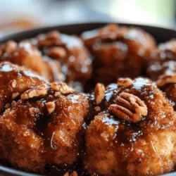 Welcome to the delightful world of Twisted Monkey Bread Delight, a truly scrumptious treat that promises to elevate your gatherings, brunches, or family dessert nights. Picture this: golden, gooey bites of cinnamon-sugar goodness, fresh out of the oven, enticing everyone with their irresistible aroma. This recipe is not only a feast for the senses but also a fun and interactive dessert that invites everyone to dig in. What makes this dish particularly appealing is its ease of preparation, utilizing refrigerated biscuit dough to create a show-stopping dessert without the fuss of making dough from scratch.