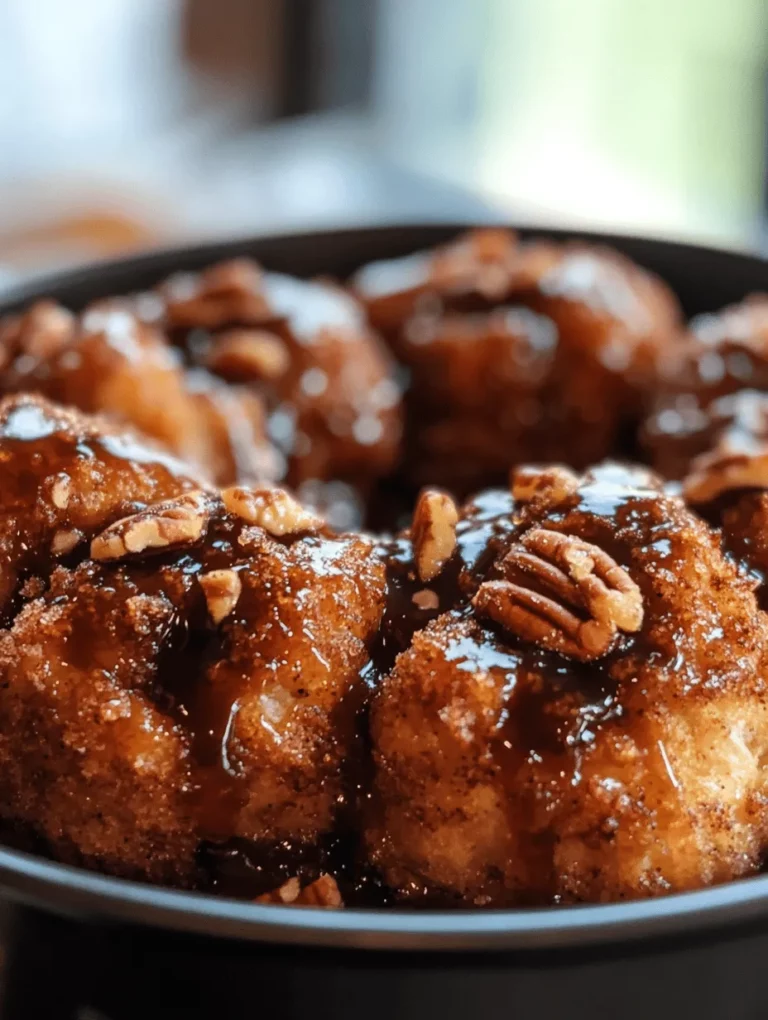 Welcome to the delightful world of Twisted Monkey Bread Delight, a truly scrumptious treat that promises to elevate your gatherings, brunches, or family dessert nights. Picture this: golden, gooey bites of cinnamon-sugar goodness, fresh out of the oven, enticing everyone with their irresistible aroma. This recipe is not only a feast for the senses but also a fun and interactive dessert that invites everyone to dig in. What makes this dish particularly appealing is its ease of preparation, utilizing refrigerated biscuit dough to create a show-stopping dessert without the fuss of making dough from scratch.