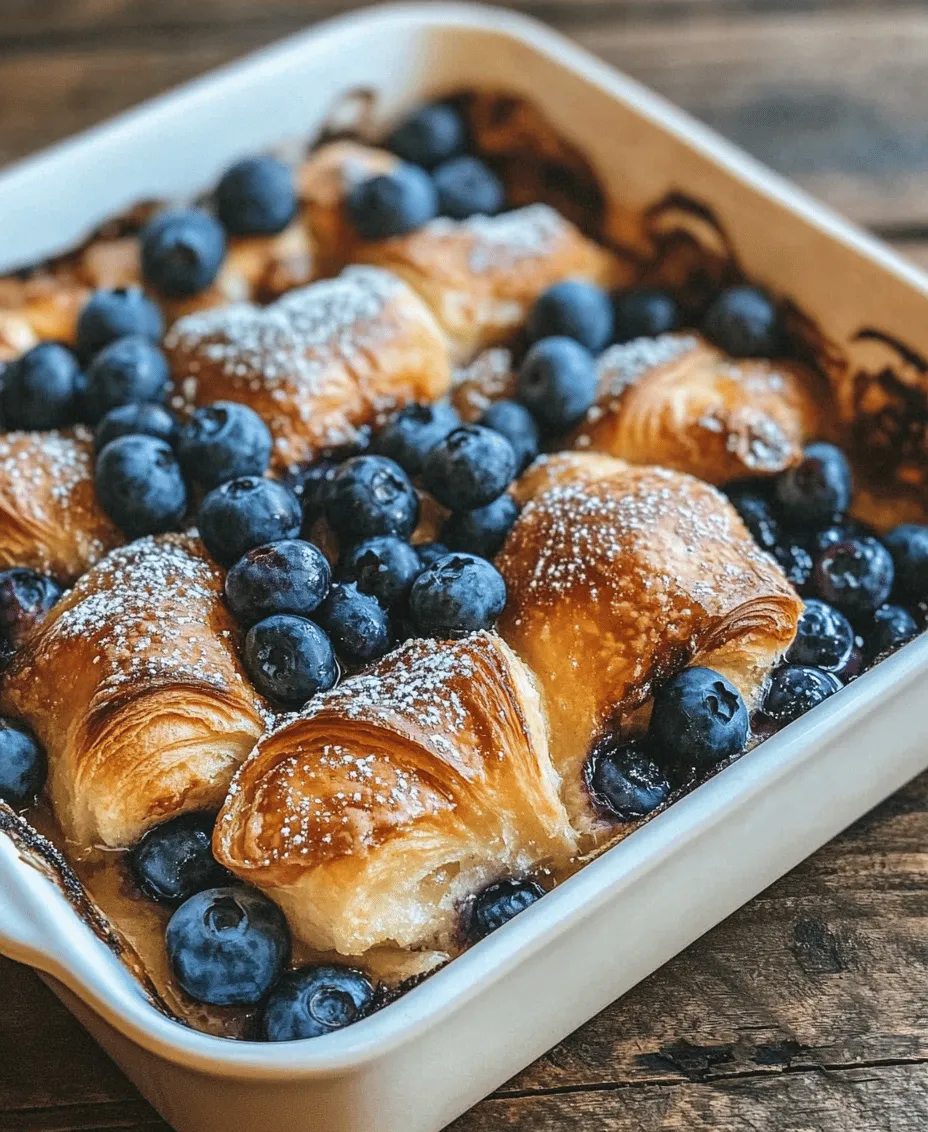 A French toast bake is a delightful twist on the classic breakfast dish, combining the comforting flavors of French toast with the ease of an oven-baked casserole. This method allows you to prepare a large portion at once, making it ideal for breakfast or brunch gatherings where you want to impress your guests without spending hours in the kitchen. One particular variation that stands out is the Blueberry Croissant French Toast Bake, which elevates the traditional recipe by incorporating buttery croissants and juicy blueberries.