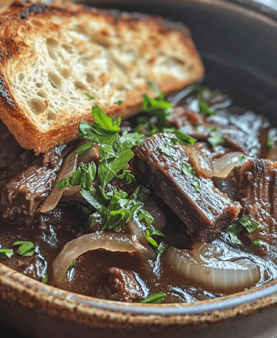 As the chilly winds begin to swirl and the leaves change hues, nothing warms the soul quite like a steaming bowl of French Onion Short Rib Soup with Gruyère Toast. This delightful dish is a comforting embrace on a cold day, blending the rich, savory flavors of slow-cooked short ribs and sweet caramelized onions. Rooted in the culinary traditions of France, this soup elevates the classic French onion soup to new heights, combining hearty beefiness with the luxurious taste of tender short ribs.