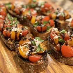 Bruschetta is more than just a dish; it’s an experience steeped in Italian culture and culinary tradition. Originating from the central regions of Italy, bruschetta has become a beloved appetizer worldwide, celebrated for its simplicity and vibrant flavors. Traditionally, bruschetta consists of grilled bread topped with a variety of ingredients, making it a versatile choice for any gathering or celebration. Whether served at a formal dinner party or as a casual snack at home, this dish captivates the hearts and palates of many.