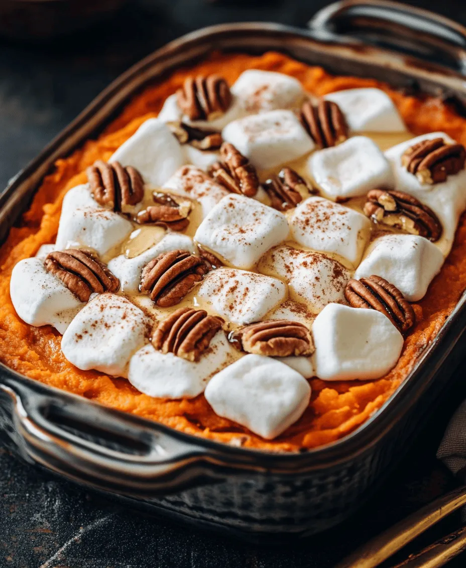 As the air turns crisp and the leaves begin to fall, the aroma of baking sweet potatoes fills kitchens across the country, heralding the arrival of the holiday season. One dish that has become a staple on many festive tables is the Candied Pecan Sweet Potato Bake. This delightful blend of creamy sweet potatoes, crunchy candied pecans, and fluffy marshmallows has a way of bringing families together, creating a comforting and indulgent side dish that pairs perfectly with holiday feasts.