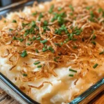 Baked Mashed Potatoes with Crunchy Onion Topping is a dish that perfectly marries comfort and flavor, making it a beloved side dish for a variety of occasions. Whether it's Thanksgiving dinner, a family barbecue, or a casual weeknight meal, this recipe stands out as a warm, hearty favorite that appeals to both kids and adults alike. The creamy texture of the mashed potatoes contrasts beautifully with the crispy, savory onion topping, creating a delightful experience for the palate.