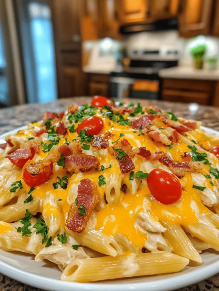 If you're a fan of creamy pasta dishes, you're in for a treat! Creamy Chicken Bacon Ranch Pasta is a delightful combination of flavors and textures that will leave your taste buds dancing. This dish brings together the savory goodness of chicken, the crispy allure of bacon, and the zesty, herb-infused flavor of ranch dressing, all wrapped up in a luscious cream sauce. It's not just a meal; it's a comforting hug in a bowl.