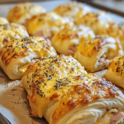 In the realm of quick and delicious snacks, few dishes can rival the delightful appeal of Cheesy Ham Delight Rolls. These mouthwatering rolls are perfect for a variety of occasions, whether you're hosting a casual gathering, preparing a family meal, or simply seeking a satisfying snack to enjoy during a movie night. The beauty of Cheesy Ham Delight Rolls lies not only in their incredible taste but also in their simplicity. With just a handful of ingredients and minimal preparation time, you can whip up a batch that will impress both family and friends.