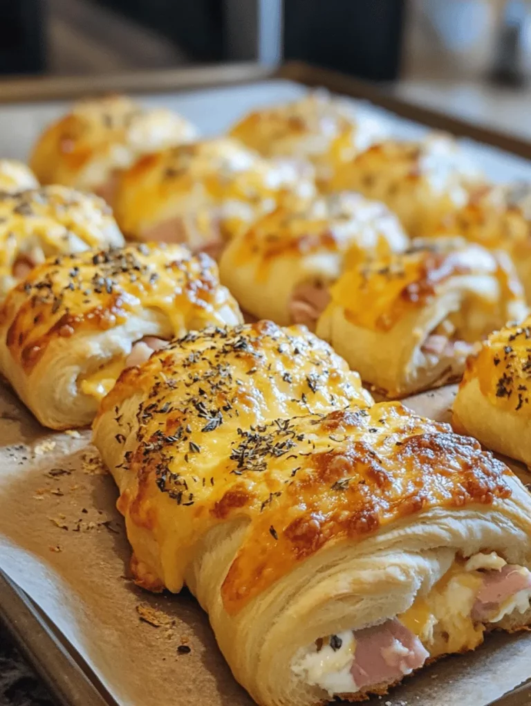 In the realm of quick and delicious snacks, few dishes can rival the delightful appeal of Cheesy Ham Delight Rolls. These mouthwatering rolls are perfect for a variety of occasions, whether you're hosting a casual gathering, preparing a family meal, or simply seeking a satisfying snack to enjoy during a movie night. The beauty of Cheesy Ham Delight Rolls lies not only in their incredible taste but also in their simplicity. With just a handful of ingredients and minimal preparation time, you can whip up a batch that will impress both family and friends.