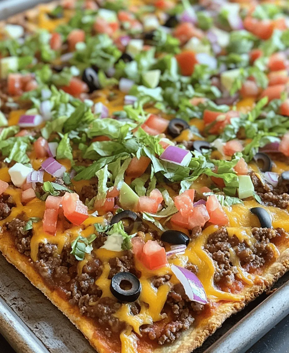 The flavor profile of taco pizza is a celebration of vibrant, bold tastes that resonate well with many. Its foundation is built on classic taco ingredients like seasoned meat, beans, cheese, and fresh toppings, all harmoniously layered atop a crispy pizza crust. This versatile dish offers a delightful medley of textures and flavors, making it a hit among both children and adults. The combination of the savory ground meat, creamy cheese, zesty salsa, and the crunch of fresh vegetables creates a symphony of tastes that is hard to resist.