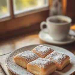 French beignets are more than just a pastry; they are a delightful experience that brings joy and comfort to anyone fortunate enough to indulge in them. With their fluffy texture and rich vanilla flavor, these deep-fried treats are nothing short of heavenly. The warm, sugary coating that envelops each beignet adds an extra layer of sweetness, making them a perfect companion for coffee or tea. Frying these little delights at home transforms a simple kitchen into a haven of aromas and flavors, inviting friends and family to gather around as they await the first bite.