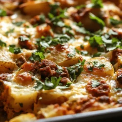 Start your mornings off right with a hearty and flavorful breakfast that combines the spicy kick of chorizo with the comfort of golden potatoes. This Spicy Chorizo & Potato Breakfast Bake is not only a crowd-pleaser but also easy to prepare, making it a perfect choice for busy weekdays or leisurely weekends alike. Packed with protein, rich flavors, and topped with melty cheddar cheese, this dish is sure to satisfy your hunger and warm your soul.