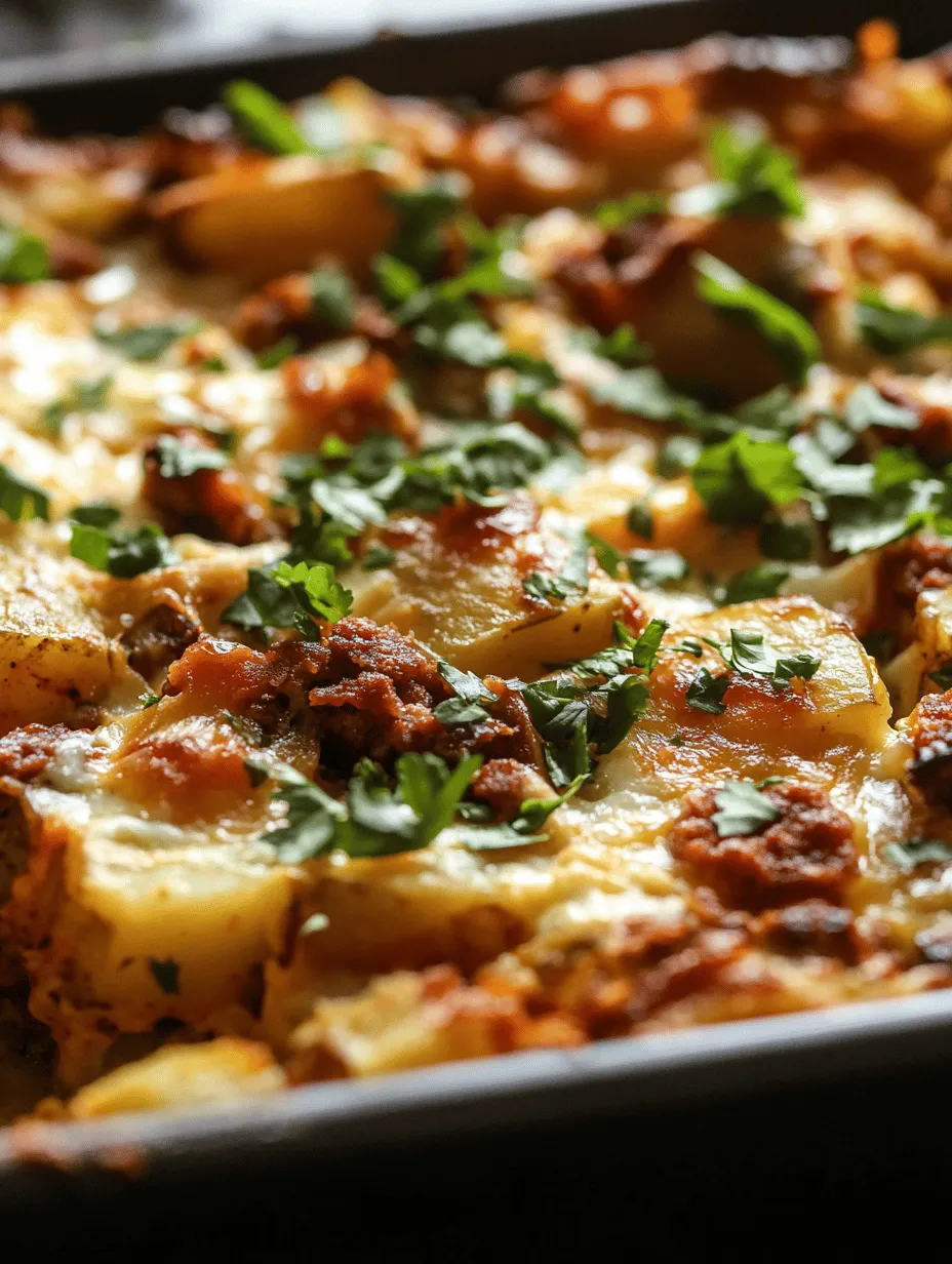 Start your mornings off right with a hearty and flavorful breakfast that combines the spicy kick of chorizo with the comfort of golden potatoes. This Spicy Chorizo & Potato Breakfast Bake is not only a crowd-pleaser but also easy to prepare, making it a perfect choice for busy weekdays or leisurely weekends alike. Packed with protein, rich flavors, and topped with melty cheddar cheese, this dish is sure to satisfy your hunger and warm your soul.