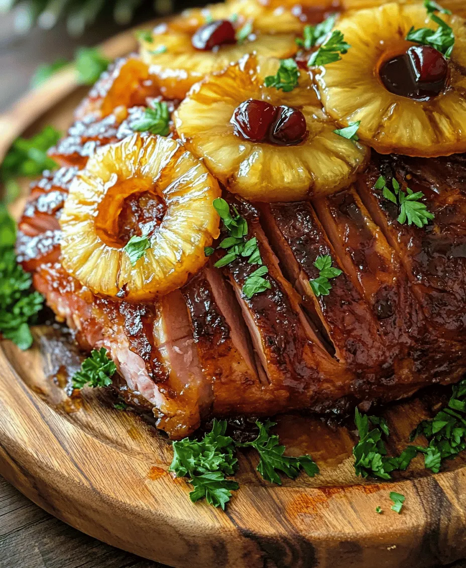 The aroma of a honey-glazed ham wafting through the air is enough to evoke feelings of warmth and togetherness, making it a staple for gatherings and special occasions. Whether it's a festive holiday dinner, a family reunion, or even a Sunday feast, honey glazed ham with pineapple rings is a showstopper that not only fills the belly but also warms the heart. This recipe combines the rich, savory flavor of bone-in ham with the sweet, tropical notes of honey and pineapple, creating a delightful harmony that tantalizes the taste buds.