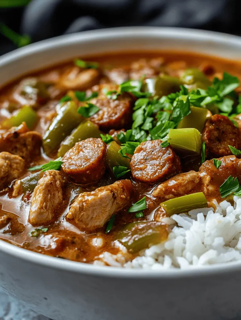 Gumbo is more than just a dish; it is a culinary emblem deeply rooted in the heart of Louisiana's vibrant culture. As a signature offering of both Cajun and Creole cuisines, gumbo embodies a rich tapestry of flavors and traditions that tell the story of the region's diverse heritage. This Spicy Chicken and Sausage Gumbo recipe is no exception, featuring a delightful combination of hearty ingredients that come together to create a meal that is both comforting and invigorating.