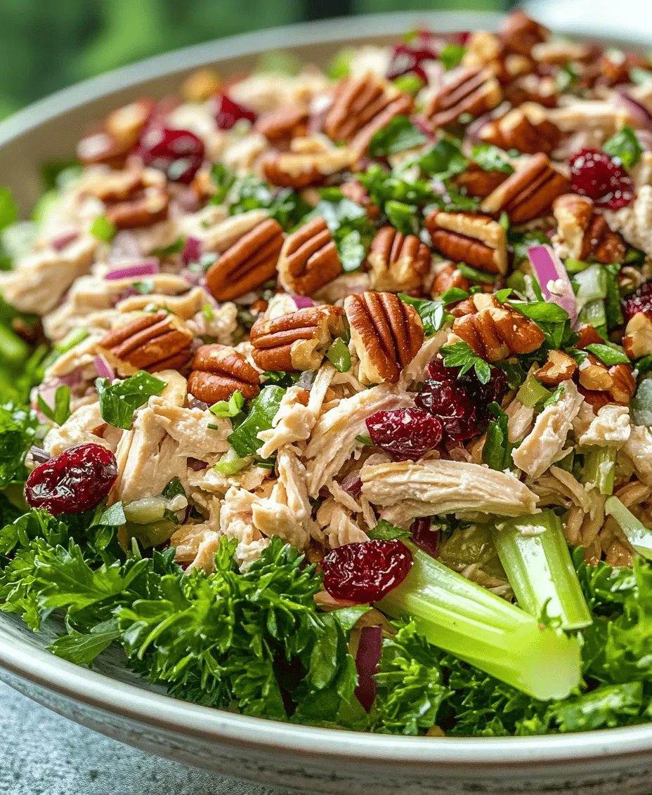 Chicken salad has long been a staple in culinary traditions around the world, beloved for its versatility and ease of preparation. From classic versions that feature simple ingredients to more innovative takes that incorporate unique flavors, chicken salad can cater to a variety of tastes and dietary preferences. One delightful twist on this timeless dish is the Cranberry Pecan Chicken Salad, which artfully combines sweet and savory elements, resulting in a refreshing and satisfying meal.