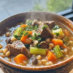 When the chill of winter sets in, few dishes offer the same comforting warmth as a hearty beef and barley stew. This traditional recipe brings together tender chunks of beef, wholesome barley, and a medley of vegetables, simmering to perfection in a savory broth. As the rich aromas waft through your kitchen, you are reminded of family gatherings and the joy of sharing a meal with loved ones. Not only does this stew provide a delicious, filling option for dinner, but it also serves as a reminder of the power of comfort food—its ability to nourish not just the body, but the soul.