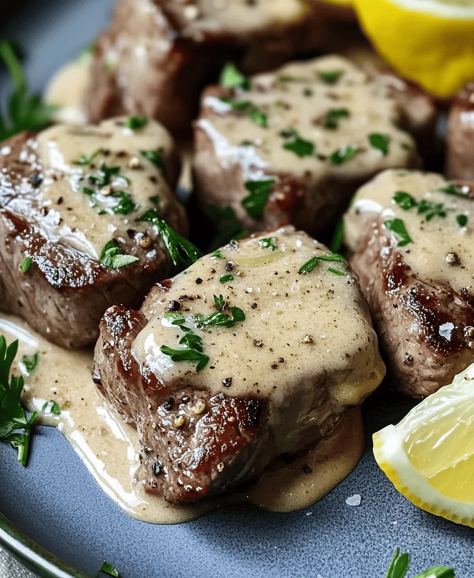 Garlic Butter Steak Bites with Parmesan Cream Sauce is a culinary delight that has made its way into the hearts (and stomachs) of food enthusiasts everywhere. This dish is not only a feast for the senses with its rich flavors and enticing aroma, but it also stands out as a quick and satisfying option for busy home cooks. Steak bites are a versatile ingredient in the kitchen, offering a delightful way to enjoy tender beef without the need for extensive cooking time.