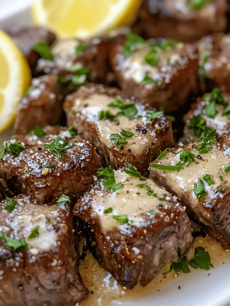 Garlic Butter Steak Bites with Parmesan Cream Sauce is a culinary delight that has made its way into the hearts (and stomachs) of food enthusiasts everywhere. This dish is not only a feast for the senses with its rich flavors and enticing aroma, but it also stands out as a quick and satisfying option for busy home cooks. Steak bites are a versatile ingredient in the kitchen, offering a delightful way to enjoy tender beef without the need for extensive cooking time.