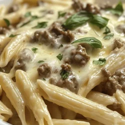 If you're on the lookout for a comforting, family-friendly dish that hits all the right notes, look no further than Cheesy Penne with Garlic Butter Ground Beef. This delightful pasta dish combines the hearty flavors of ground beef with the richness of garlic butter and the indulgence of melted cheese, making it a standout choice for both casual weeknight dinners and festive gatherings. In today's fast-paced world, where time is often limited, the importance of quick and delicious recipes cannot be understated. This dish not only satisfies cravings but also brings joy to the dining table, making it a perfect fit for busy families and those who love to entertain.