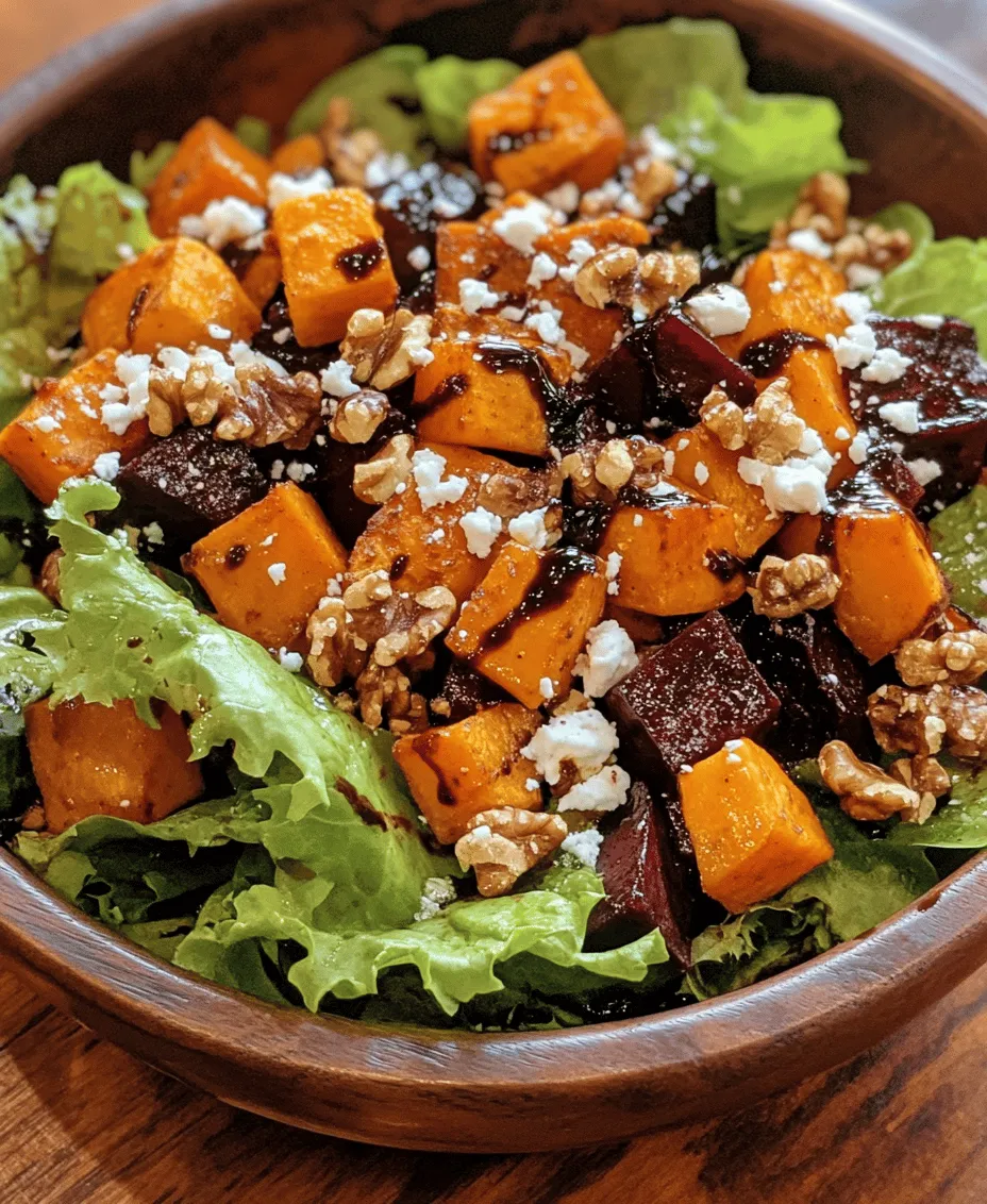 In a world where vibrant colors and fresh flavors reign supreme, the Vibrant Roasted Beet and Sweet Potato Salad with Feta and Walnuts stands out as a culinary masterpiece. This salad is not just a feast for the eyes but also a delightful blend of nutrition and taste, making it the perfect addition to any meal. Whether you're hosting a dinner party, preparing lunch for the week, or simply seeking a nutritious side dish, this salad effortlessly checks all the boxes.