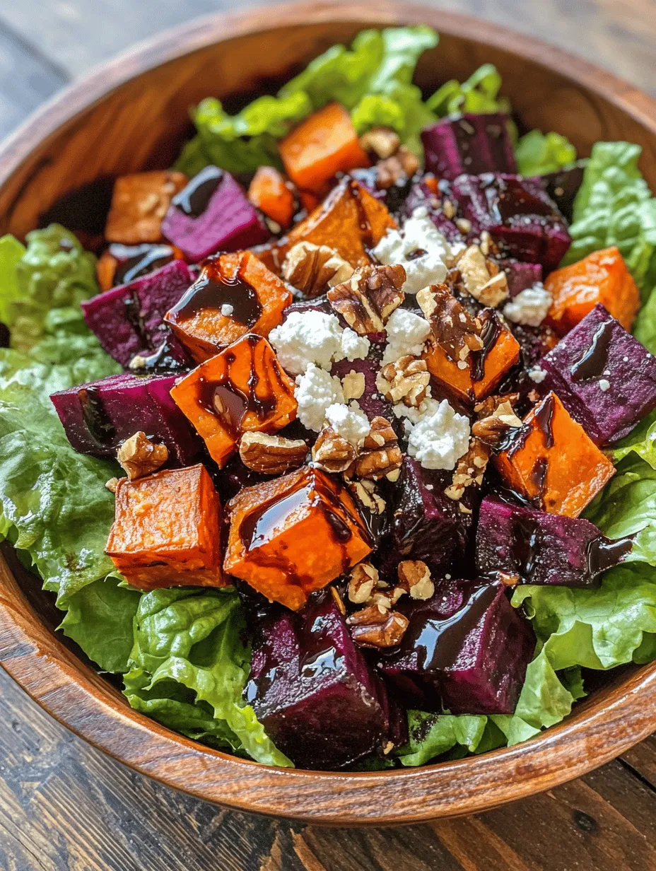 In a world where vibrant colors and fresh flavors reign supreme, the Vibrant Roasted Beet and Sweet Potato Salad with Feta and Walnuts stands out as a culinary masterpiece. This salad is not just a feast for the eyes but also a delightful blend of nutrition and taste, making it the perfect addition to any meal. Whether you're hosting a dinner party, preparing lunch for the week, or simply seeking a nutritious side dish, this salad effortlessly checks all the boxes.