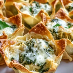 Appetizers and finger foods have become an essential part of gatherings, parties, and casual get-togethers. They provide a great opportunity for guests to mingle while enjoying delicious bites that tantalize the taste buds. Among the myriad of options that grace appetizer tables, one dish stands out for its creamy texture, vibrant flavors, and appealing presentation: Spinach-Artichoke Dip Wonton Cups.