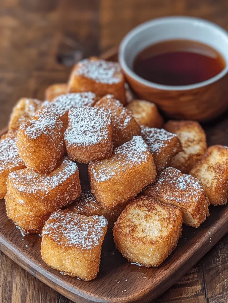 French toast has long been cherished as a breakfast favorite, known for its delightful combination of crispy edges and soft, custardy centers. This beloved dish is not only a comforting morning treat but also a canvas for creativity in the kitchen. Among the myriad of variations, one particularly enticing option has emerged: Cinnamon Sugar French Toast Bites.