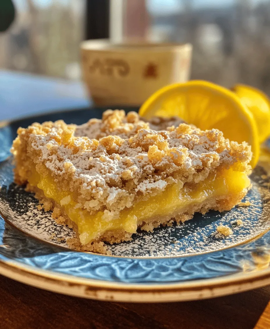 To create the perfect Zesty Lemon Crumb Bars, understanding the role of each ingredient is essential. The recipe calls for a handful of straightforward components, each contributing to the bars' distinctive flavor and texture.