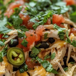 Nachos have long been a favorite snack or meal for many, celebrated for their ability to bring people together over a shared love of delicious flavors. Whether enjoyed during a sports game, at a party, or as a cozy family dinner, nachos offer a satisfying combination of crunchy, cheesy, and savory elements that make them irresistible. Among the myriad of nacho variations, the Crockpot Creamy Chicken Nachos stand out as a particularly appealing option. This recipe not only delivers a rich and creamy topping but also takes advantage of the convenience of slow cooking, allowing the flavors to meld beautifully while you focus on other activities.