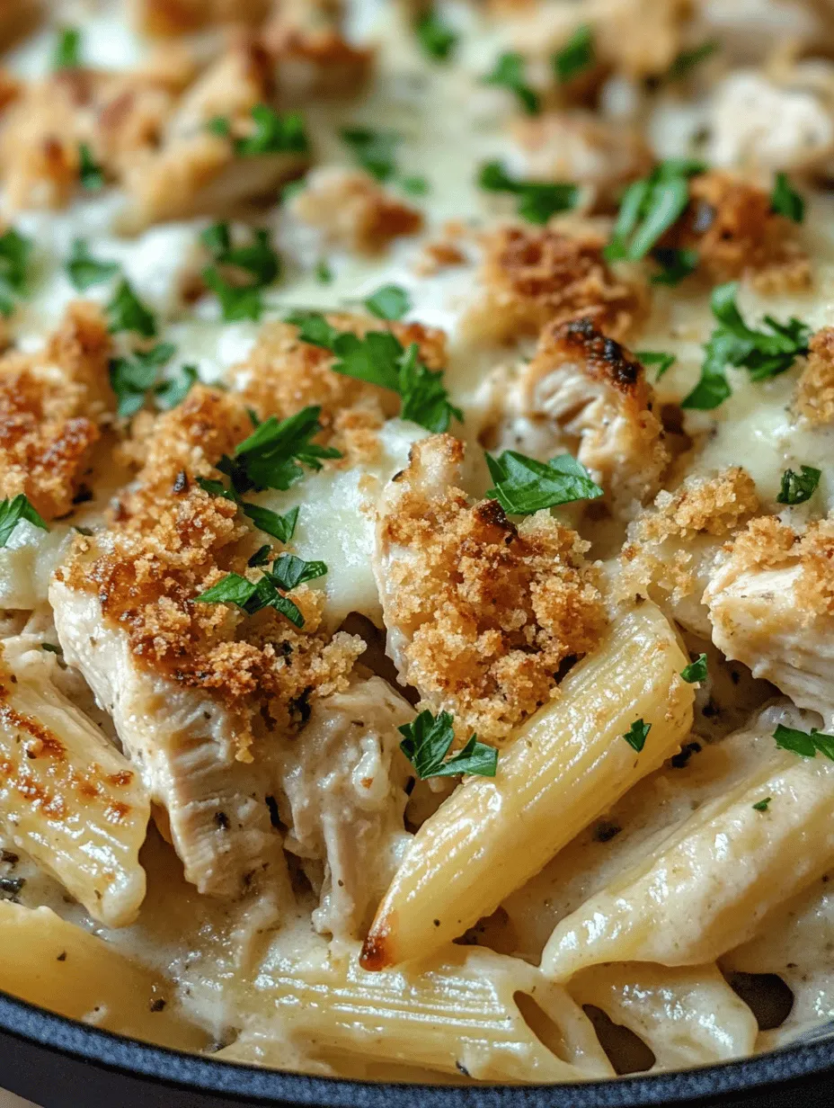 When it comes to comfort food, few dishes can rival the allure of a creamy pasta bake. The "Creamy Garlic Parmesan Chicken Pasta Bake" is a quintessential example of this genre, combining tender chicken, al dente penne pasta, and a rich, flavor-packed garlic Parmesan sauce. This dish not only delivers on flavor but also offers a heartwarming experience that brings families together around the dining table.