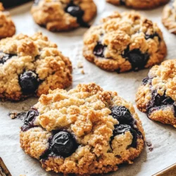 If you're a fan of warm, comforting baked goods, then our Blueberry Muffin Cookies with Streusel Topping are about to become your new go-to treat. This delightful recipe merges the beloved flavors of blueberry muffins and cookies, resulting in a unique and satisfying dessert that is both indulgent and approachable. The combination of soft, chewy cookie texture with the burst of juicy blueberries and a crunchy, sweet streusel topping creates a delightful contrast that will have you reaching for seconds.