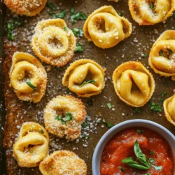 Are you looking for a delicious and easy-to-make appetizer that will impress your guests? Look no further than Cheesy Tortellini Bites! This delightful recipe combines the classic flavors of Italian cuisine with a fun, bite-sized twist, making it the perfect addition to any gathering, party, or even just a cozy night in. With their cheesy goodness and crispy texture, these tortellini bites are sure to become a staple in your appetizer repertoire.