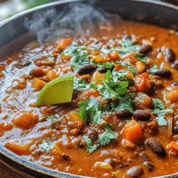 Spicy Pumpkin Chili stands out as a delightful fusion of flavors that perfectly captures the essence of fall. The addition of pumpkin not only gives this dish a vibrant hue but also infuses it with a subtle sweetness that beautifully complements the spice. While traditional chili recipes are often centered around meats and beans, this version brings in a plant-based twist, making it a perfect choice for everyone, from meat lovers to vegetarians alike.