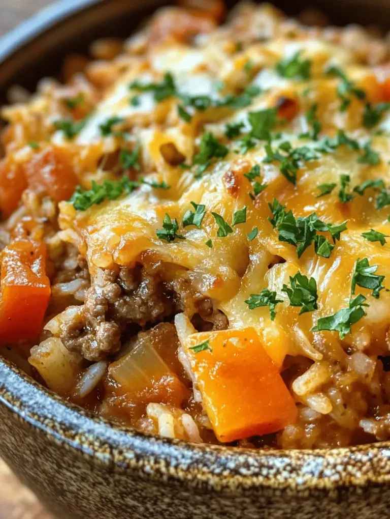 In the realm of comfort food, few dishes evoke the warmth and nostalgia of a homemade casserole. The Savory One-Pot Beef and Rice Casserole stands out as a quintessential example of a hearty meal that delights both the palate and the soul. This dish, with its rich layers of flavor and satisfying textures, has become a staple in many households. Whether you're feeding a family after a long day or entertaining friends for a casual gathering, this casserole is sure to impress.