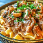 If there’s one dish that embodies comfort food, it’s the Slow Cooker Pot Roast Beef Stroganoff Delight. This hearty meal is perfect for those chilly evenings when the craving for something warm and satisfying strikes. The combination of tender beef, rich gravy, and creamy sauce seamlessly melds together, creating a mouthwatering experience that’s sure to please the whole family. This dish is not just a feast for the palate; it also warms the soul, making it a cherished favorite among comfort food enthusiasts.