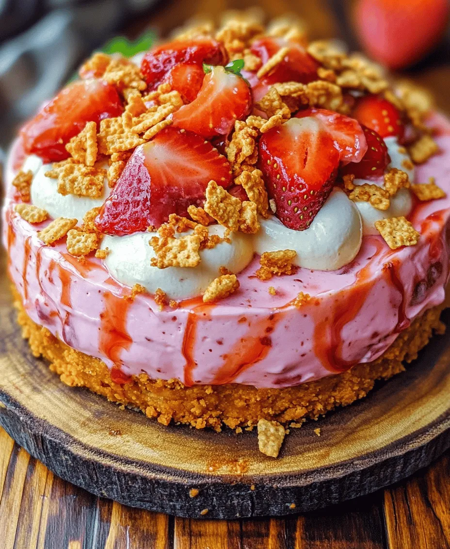 Are you ready to indulge in a dessert that embodies both elegance and ease? The No-Bake Strawberry Crunch Cheesecake with Crispy Topping is a delightful treat that combines the rich creaminess of cheesecake with the fresh, vibrant flavors of strawberries. This dessert is particularly appealing for those who want to enjoy a luscious cheesecake without the hassle of baking.