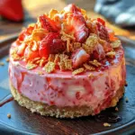 Are you ready to indulge in a dessert that embodies both elegance and ease? The No-Bake Strawberry Crunch Cheesecake with Crispy Topping is a delightful treat that combines the rich creaminess of cheesecake with the fresh, vibrant flavors of strawberries. This dessert is particularly appealing for those who want to enjoy a luscious cheesecake without the hassle of baking.