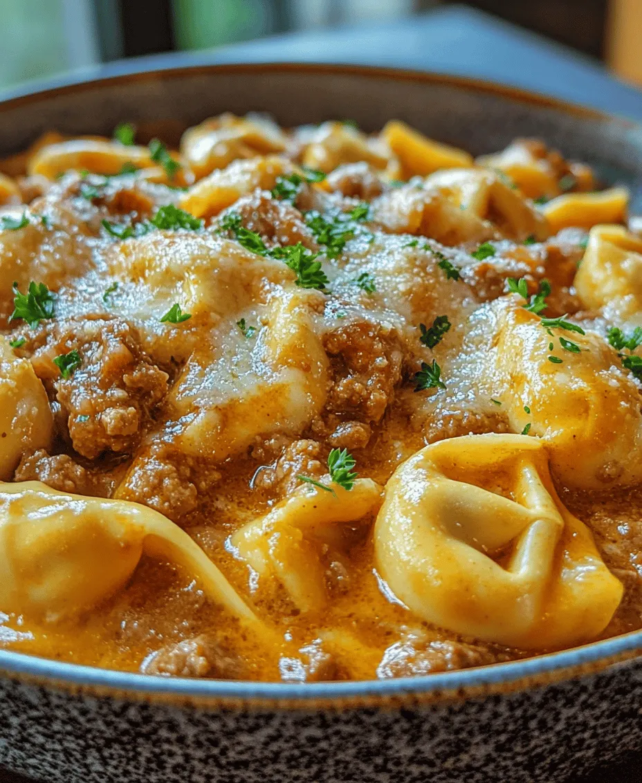 In the world of comfort food, few dishes can rival the warmth and satisfaction of a creamy pasta recipe. Creamy Beef & Parmesan Tortellini is a delightful dish that combines tender cheese tortellini with rich ground beef and a luscious cream sauce, making it a perfect meal for any occasion. This dish is not only a feast for the taste buds but also a visual treat that invites you to dig in. Whether you're looking for a quick weeknight dinner or a hearty meal to impress guests, this recipe is both simple and delicious, ensuring that everyone at the table will be asking for seconds.