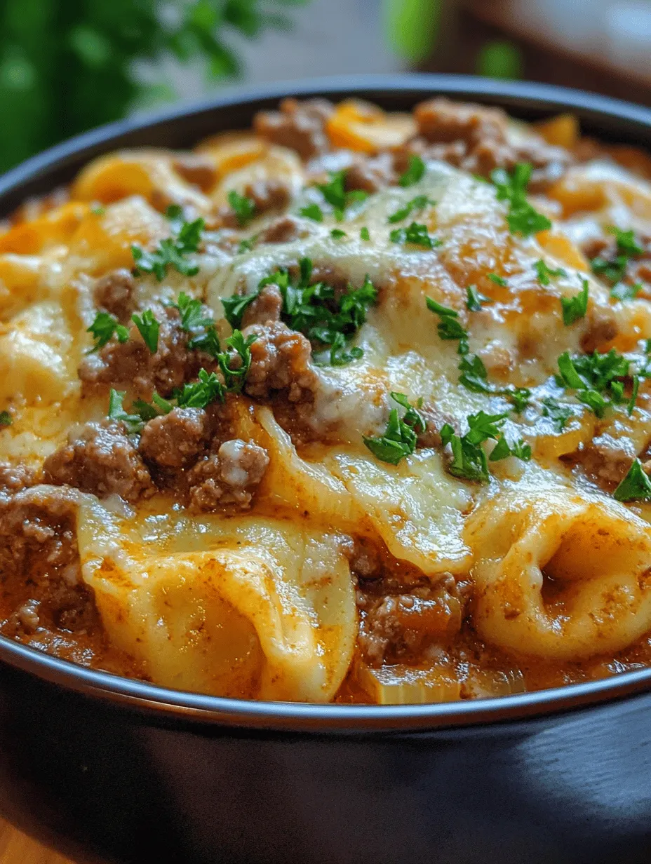 In the world of comfort food, few dishes can rival the warmth and satisfaction of a creamy pasta recipe. Creamy Beef & Parmesan Tortellini is a delightful dish that combines tender cheese tortellini with rich ground beef and a luscious cream sauce, making it a perfect meal for any occasion. This dish is not only a feast for the taste buds but also a visual treat that invites you to dig in. Whether you're looking for a quick weeknight dinner or a hearty meal to impress guests, this recipe is both simple and delicious, ensuring that everyone at the table will be asking for seconds.